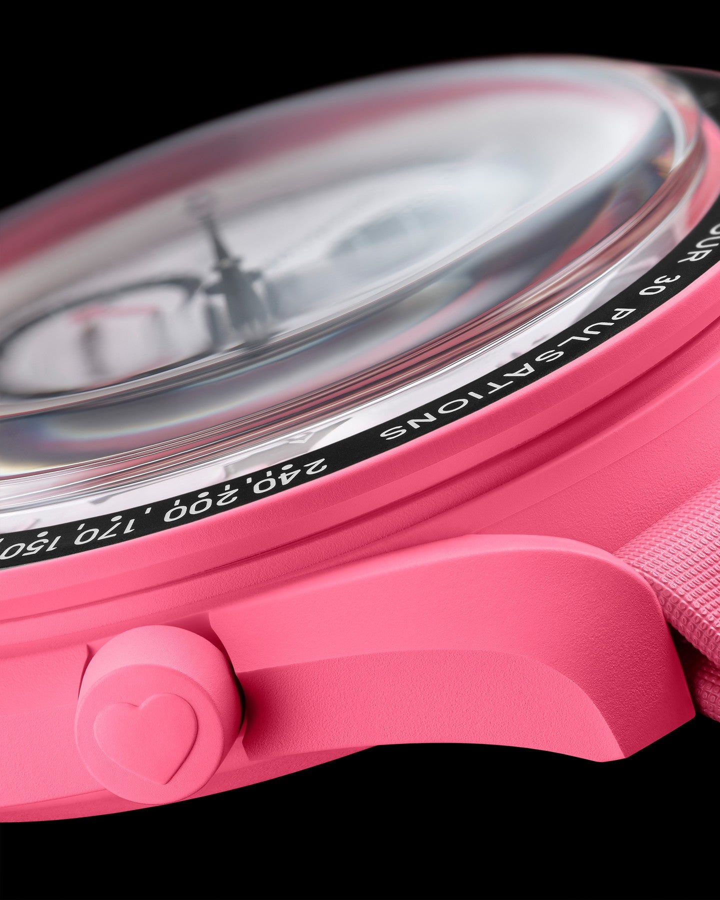 Swatch x Omega Bioceramic Moonswatch Mission to the Pink Moonphase