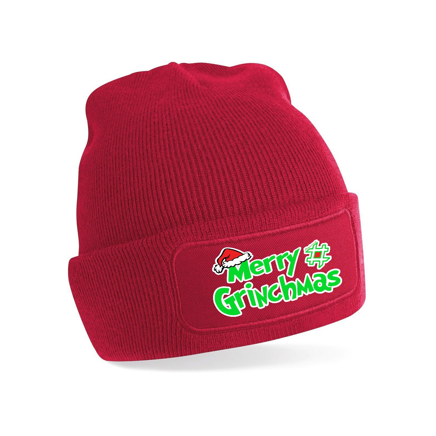 Maisenza # Merry Grinchmas Patch Beanie - Rosso