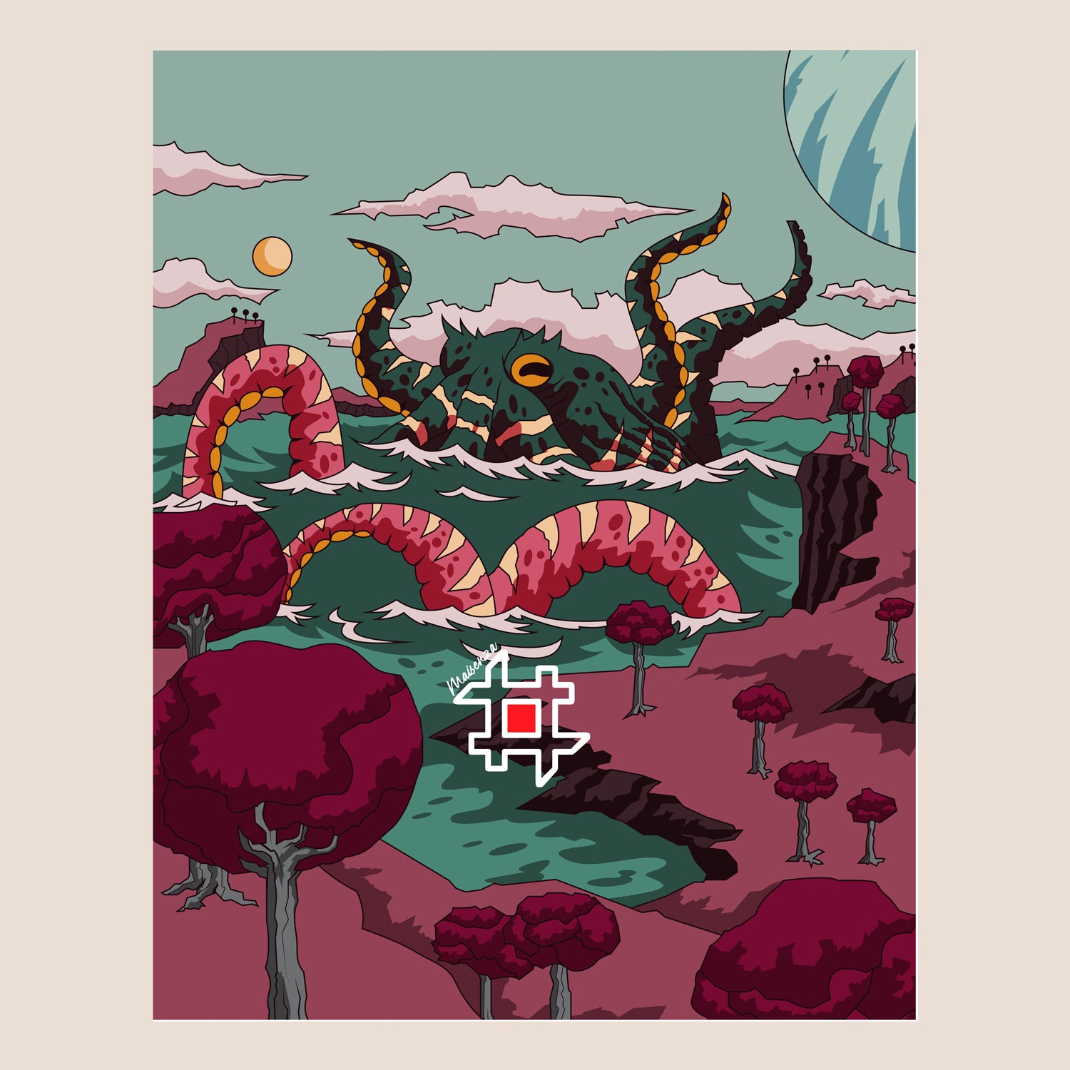 T-shirt Off White I WANT TO BELIEVE - Kraken