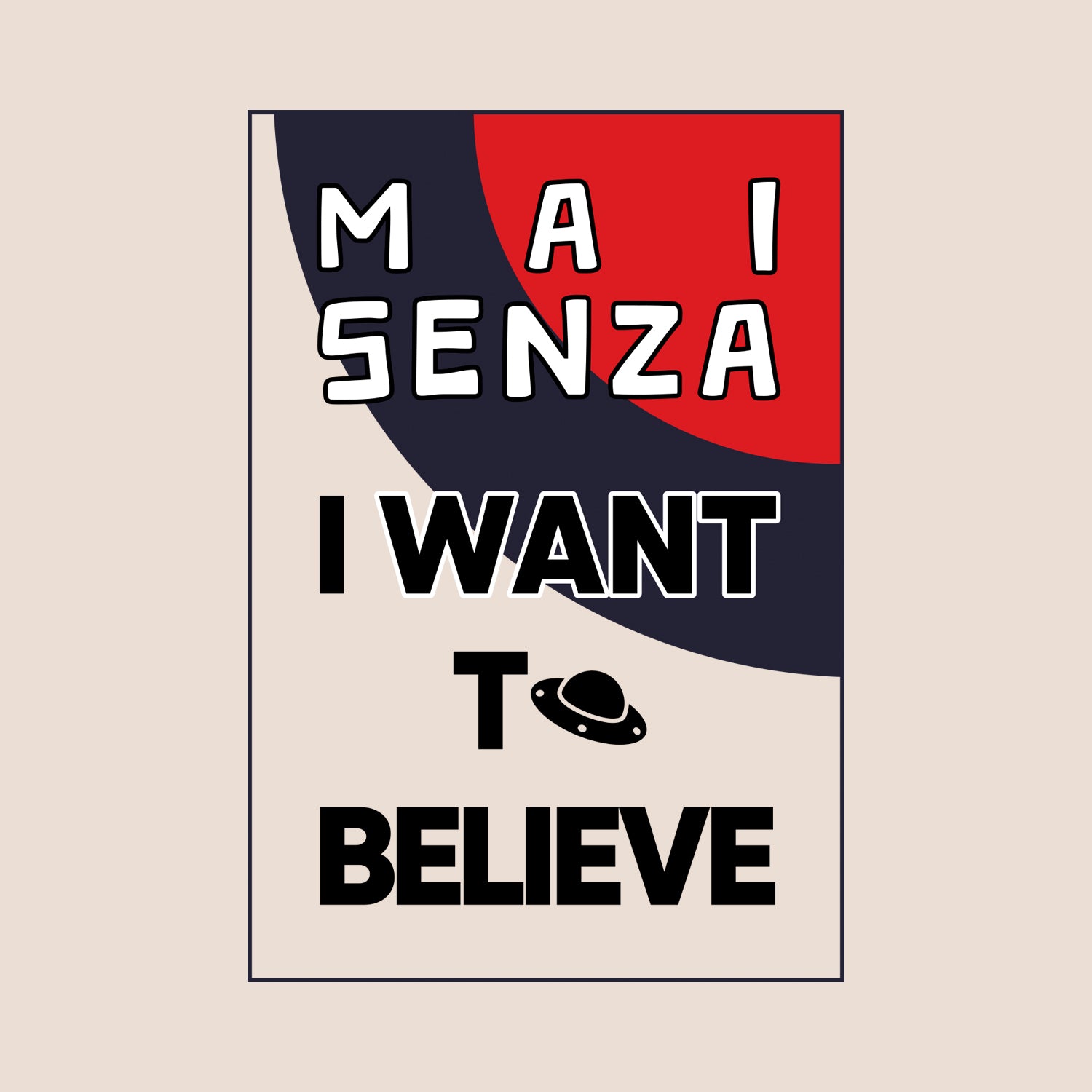 T-shirt Off White I WANT TO BELIEVE - Mummy