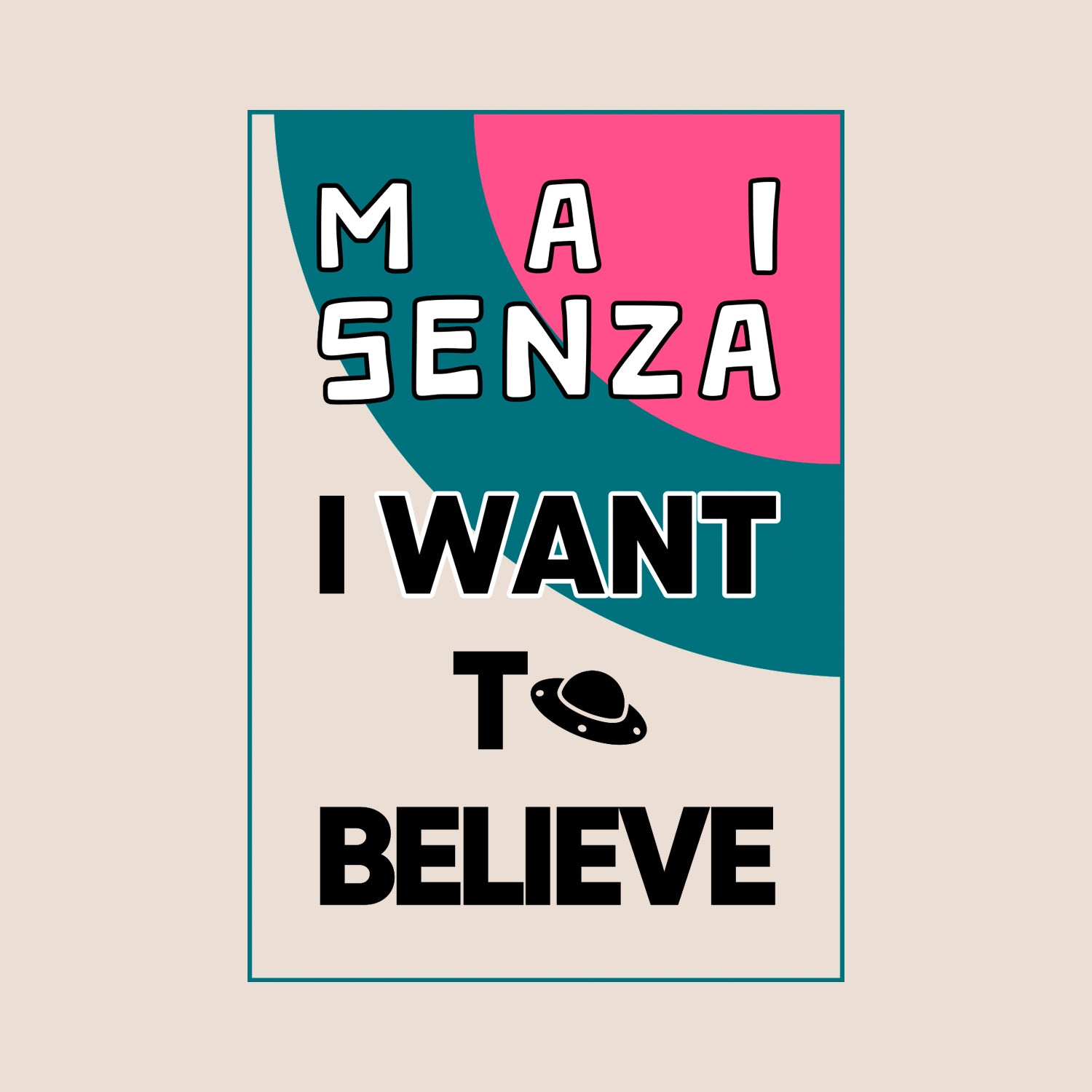 T-shirt Off White I WANT TO BELIEVE - Spaceship