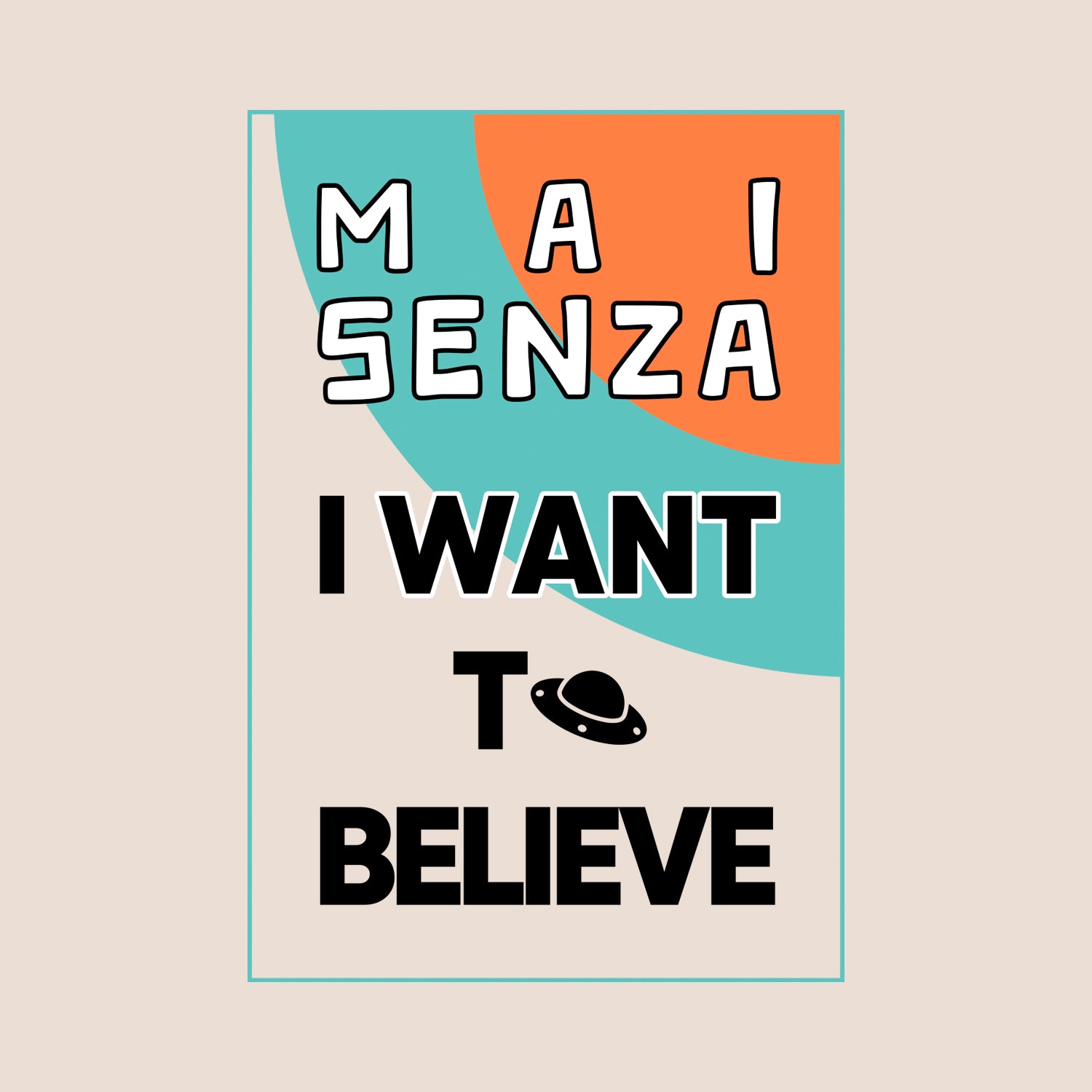 T-shirt Off White I WANT TO BELIEVE - Hearth Island