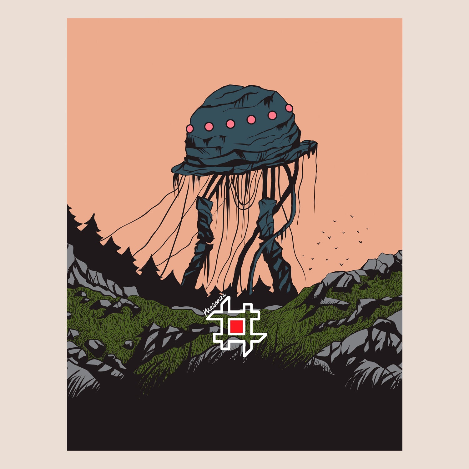 Felpa con cappuccio Off White I WANT TO BELIEVE - Ufo