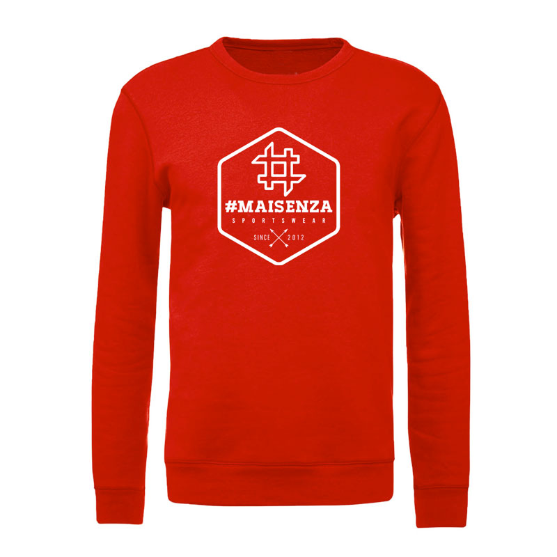 Felpa girocollo Uomo Box Logo Crewneck - Rosso
