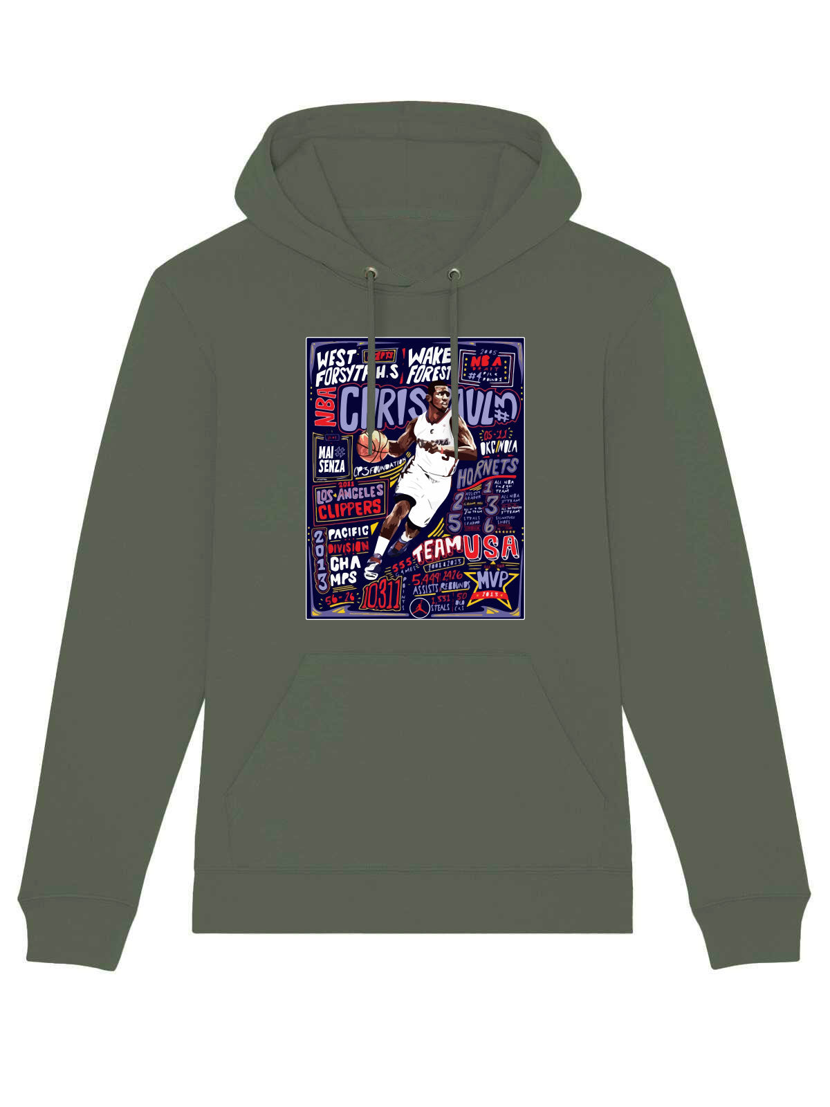 Felpa Maisenza # Sport Graphic Chris Paul - Verde scuro