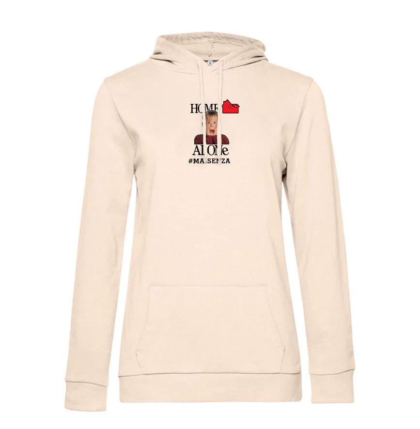 Felpa con cappuccio Donna Home Alone - Rosa pastello
