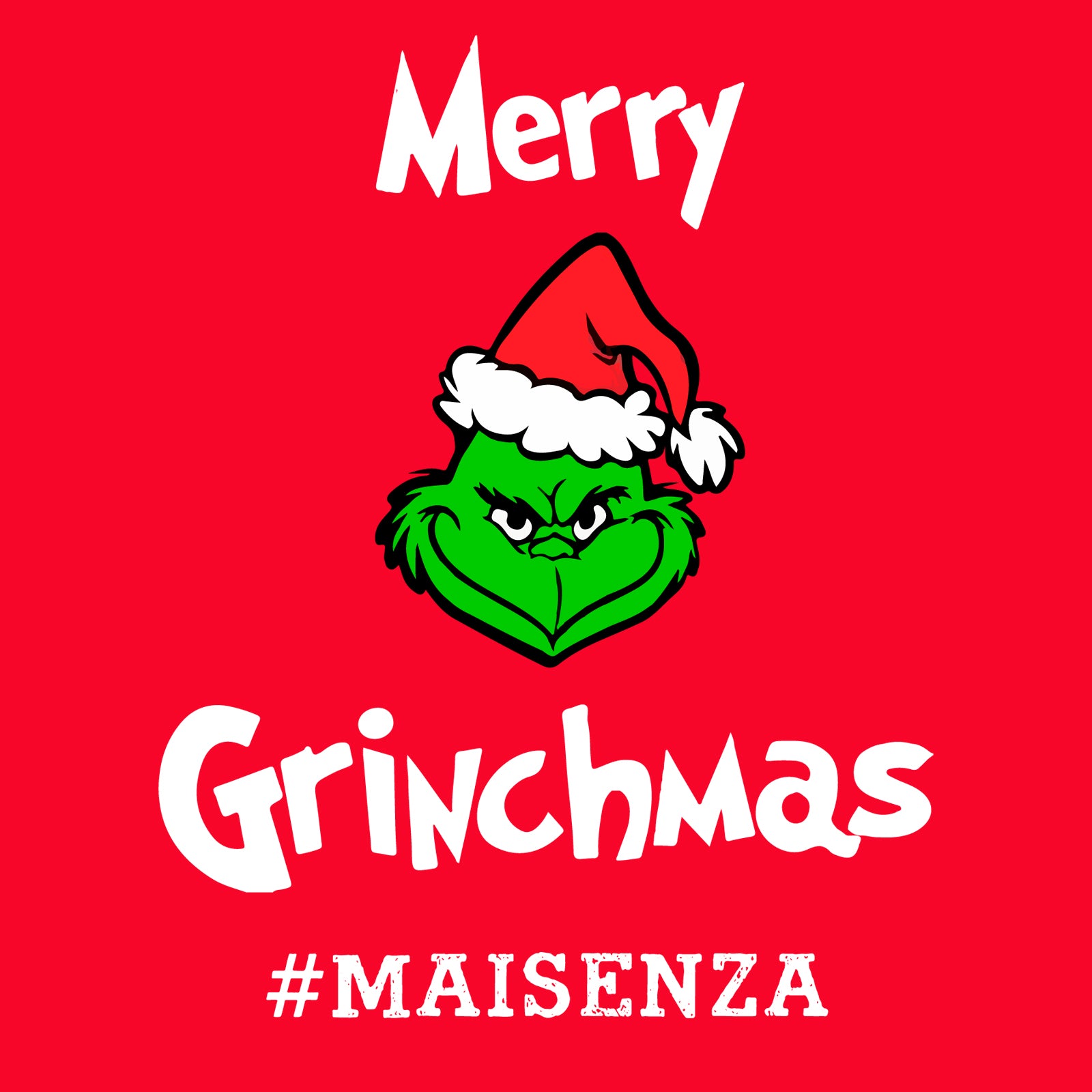 T-shirt organica Donna Grinch - Rosso
