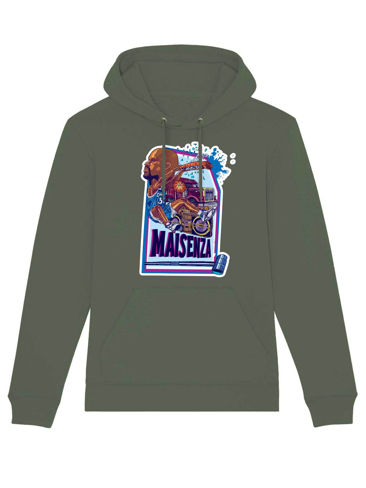 Felpa Maisenza # Sport Graphic Shaq - Verde scuro