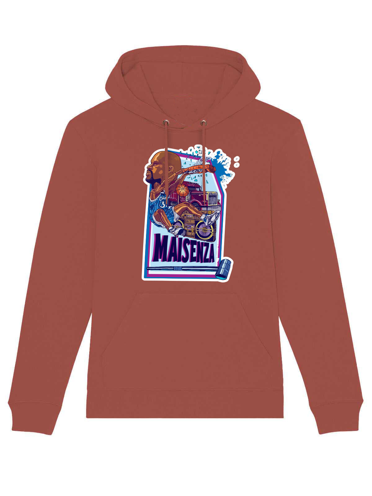 Felpa Maisenza # Sport Graphic Shaq - Rust