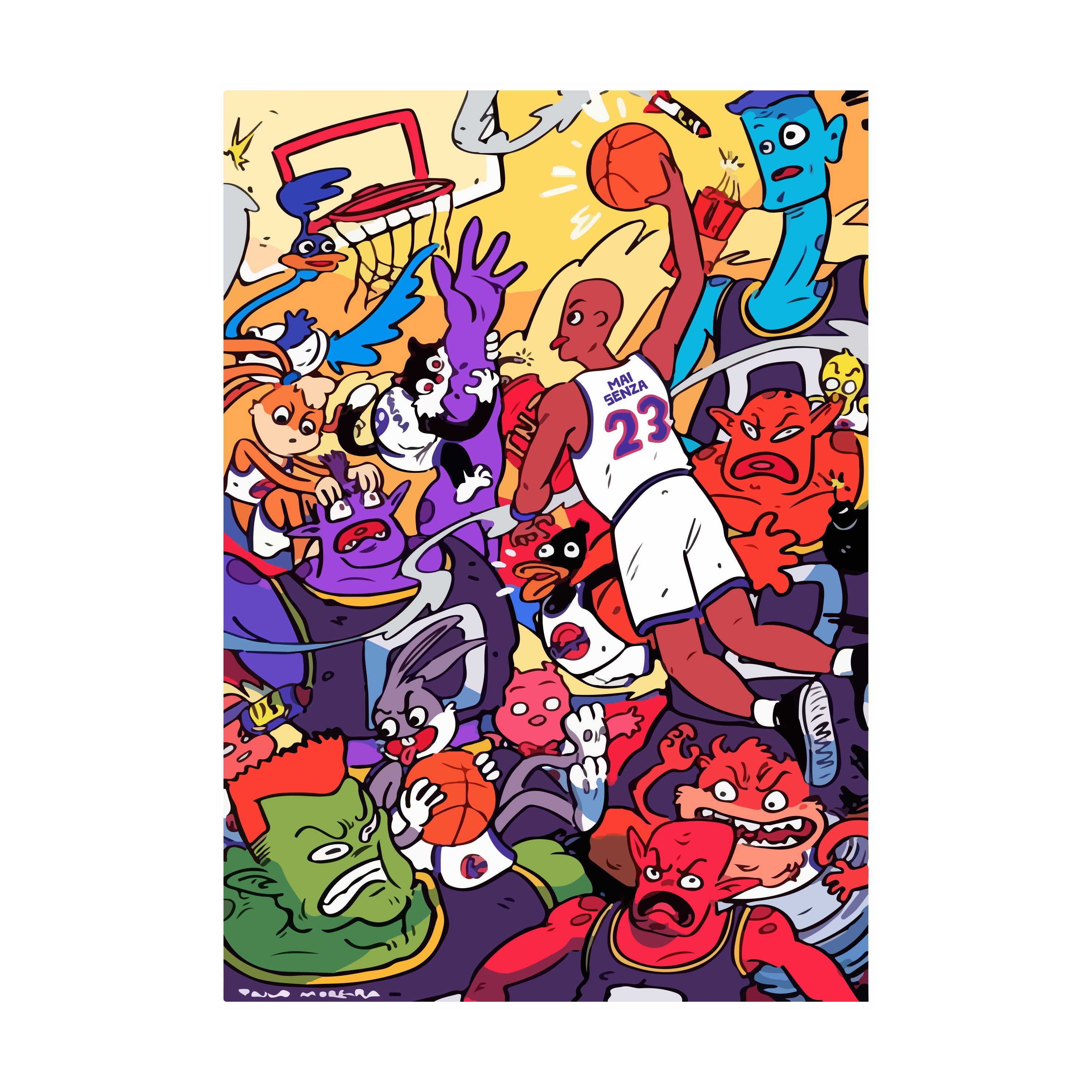 Felpa Maisenza # Sport Graphic Jordan Space Jam - Verde scuro