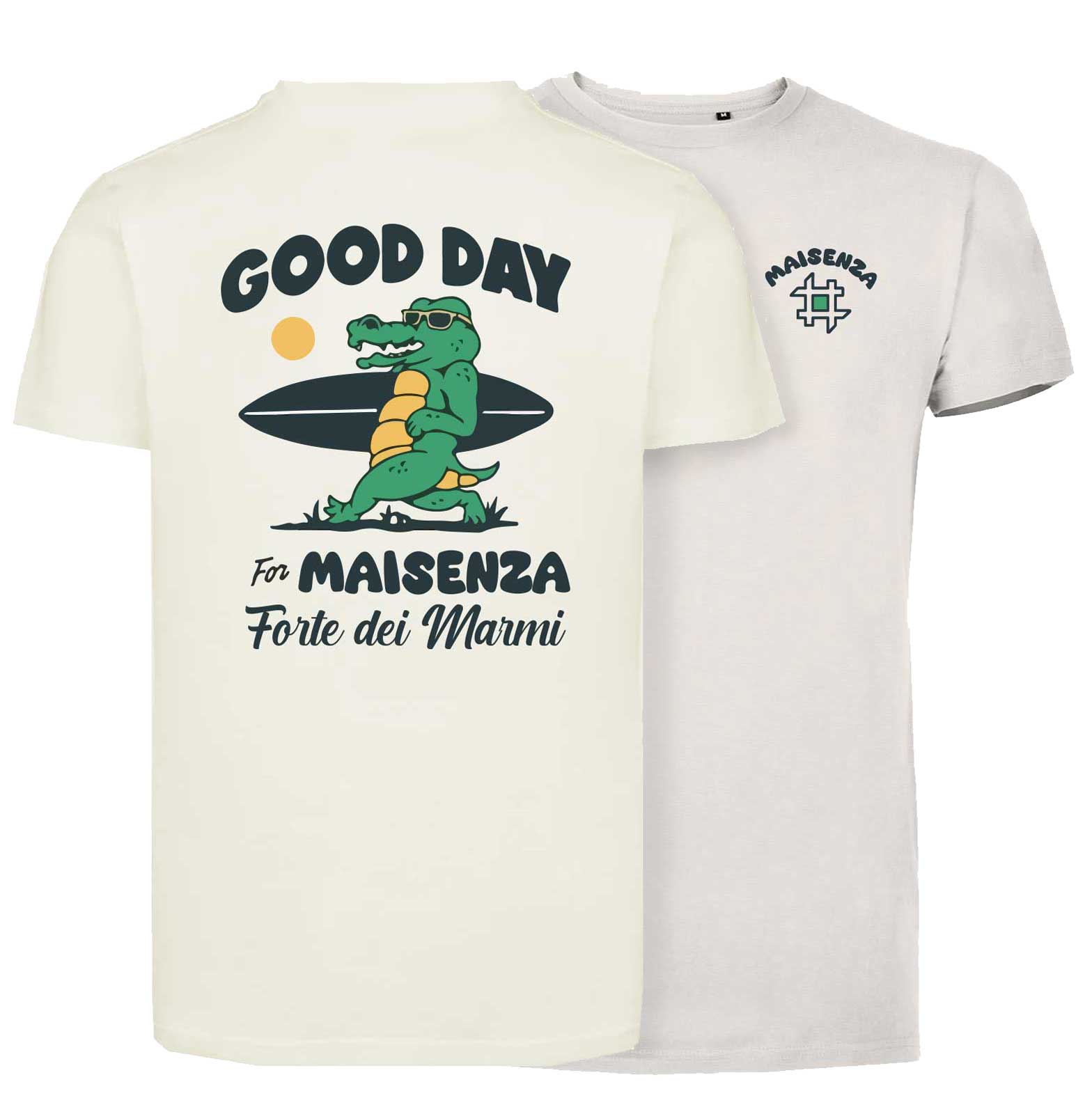 T-shirt Maisenza # Uomo Good Day - bianca