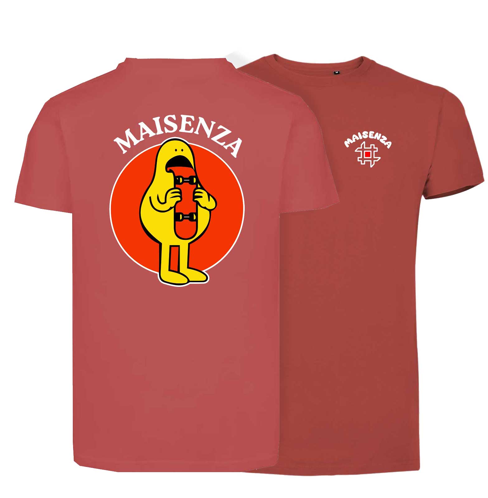T-shirt Maisenza # Uomo Tongue Skate - ruggine