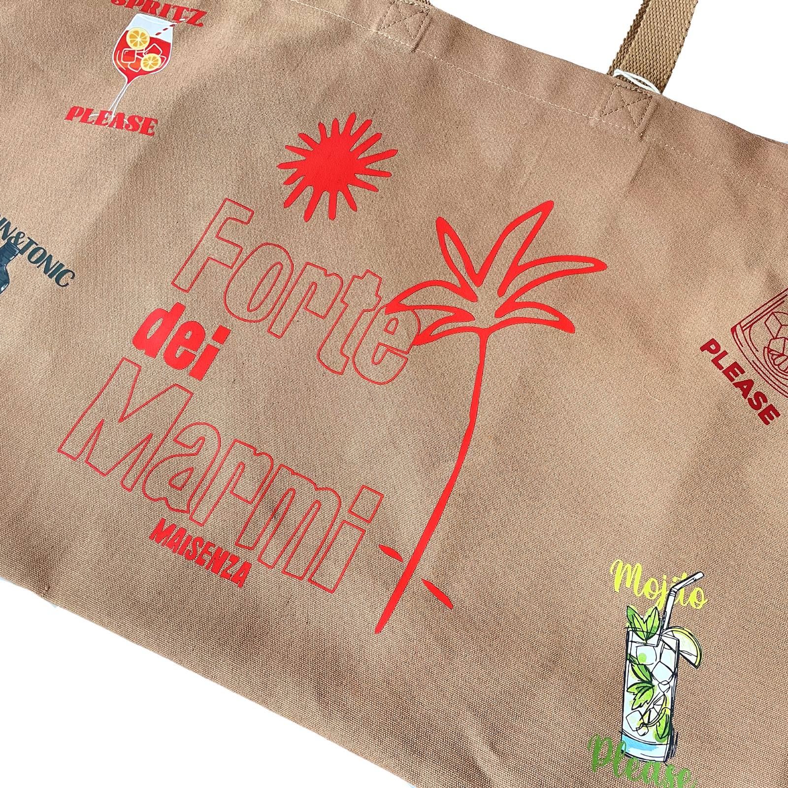 Oversize Tote Bag Forte dei Marmi - Caramel