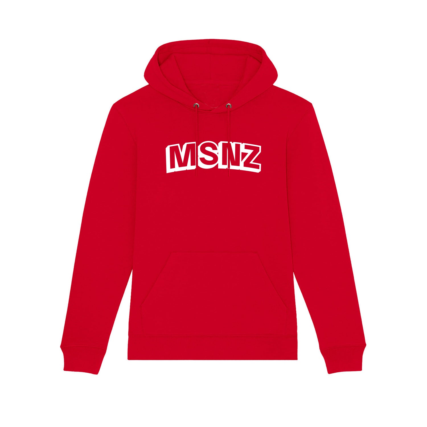 Felpa con cappuccio MSNZ Hoodie Uomo - Rosso