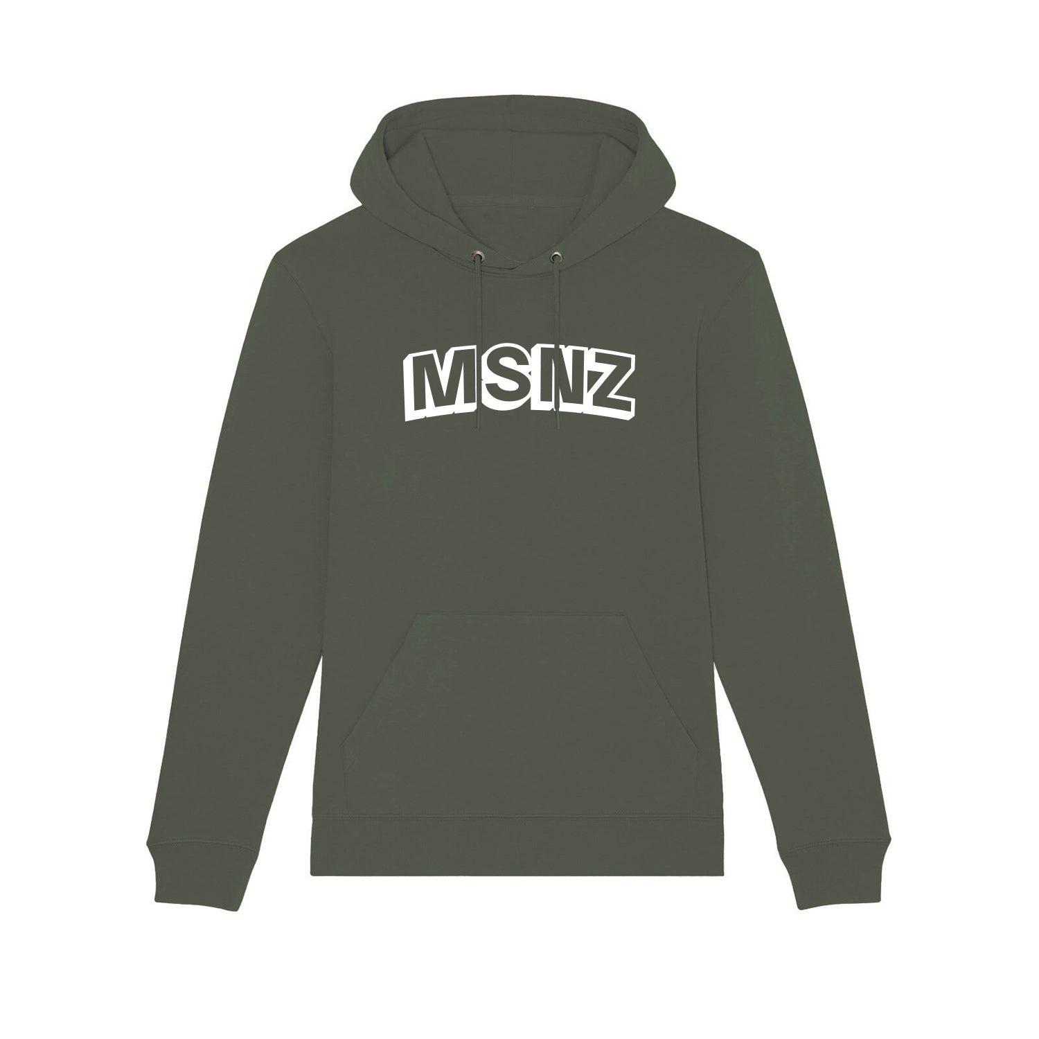 Felpa con cappuccio MSNZ Hoodie Uomo - Verde scuro