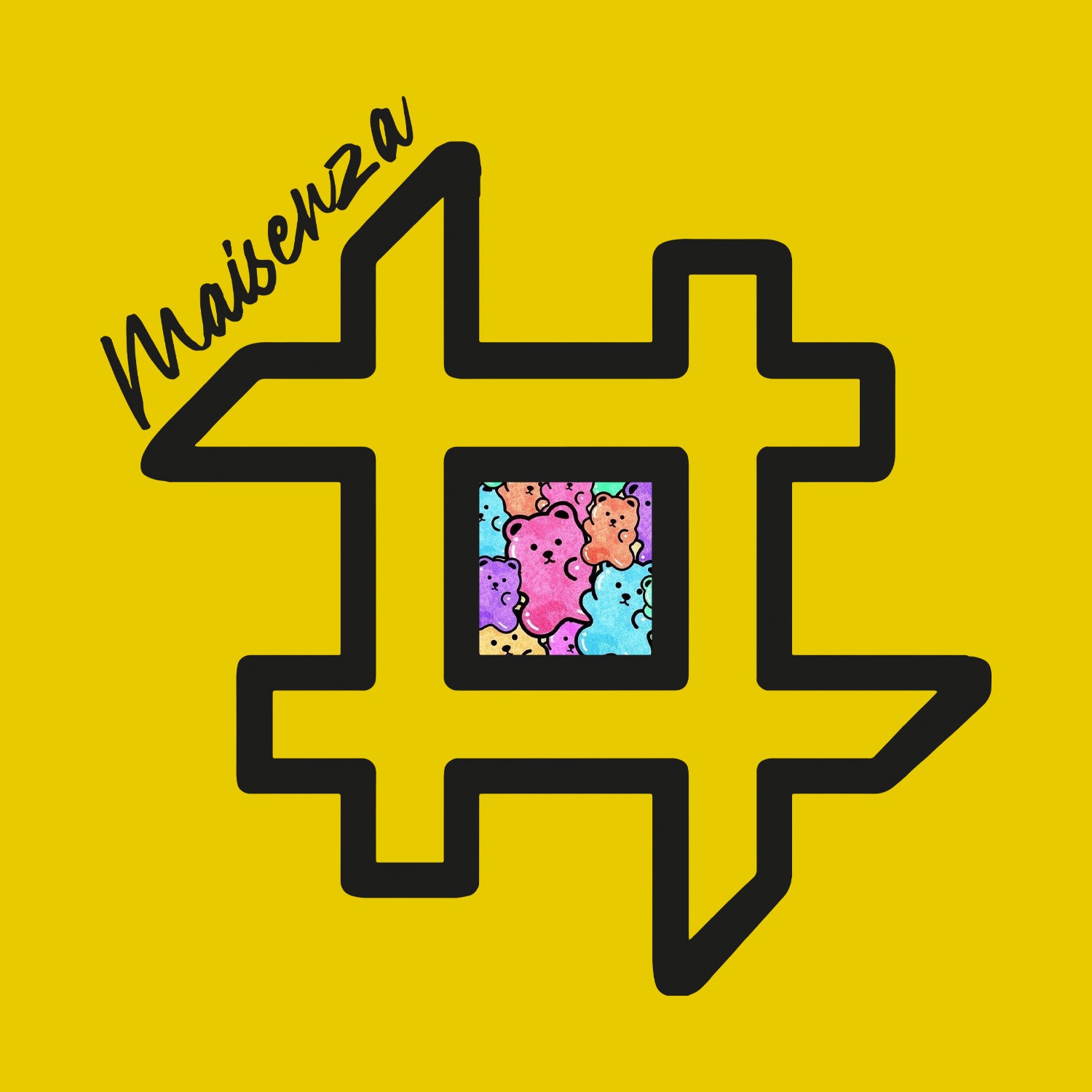 Felpa con cappuccio GUM GUM Hoodie Uomo - Giallo