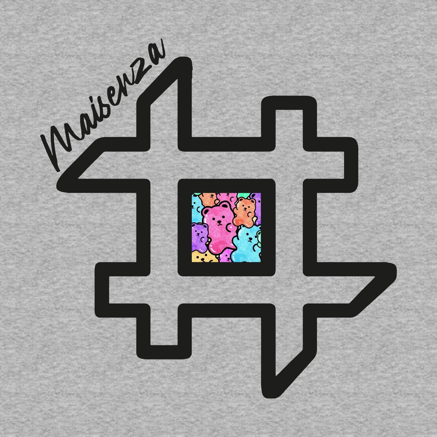 Felpa con cappuccio GUM GUM Hoodie Donna - Grigio