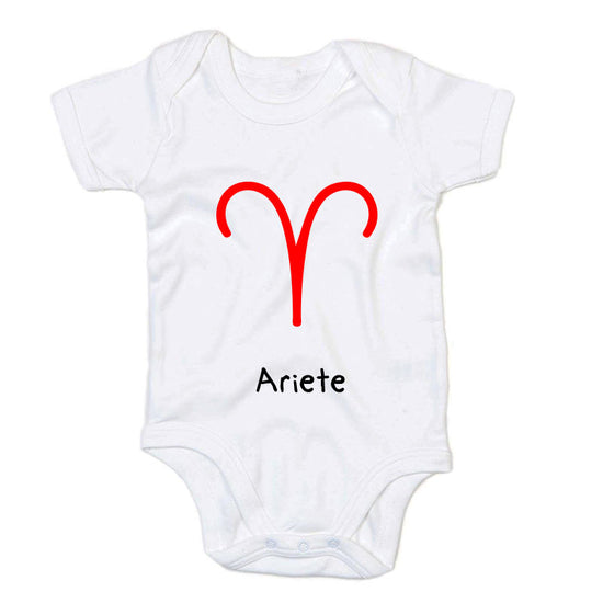 Body neonato con stampa Zodiaco - Ariete