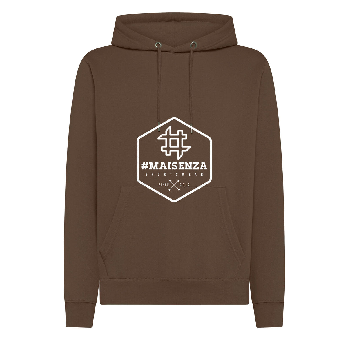 Box Logo hoodie Chocolate - Maisenza # Forte dei Marmi