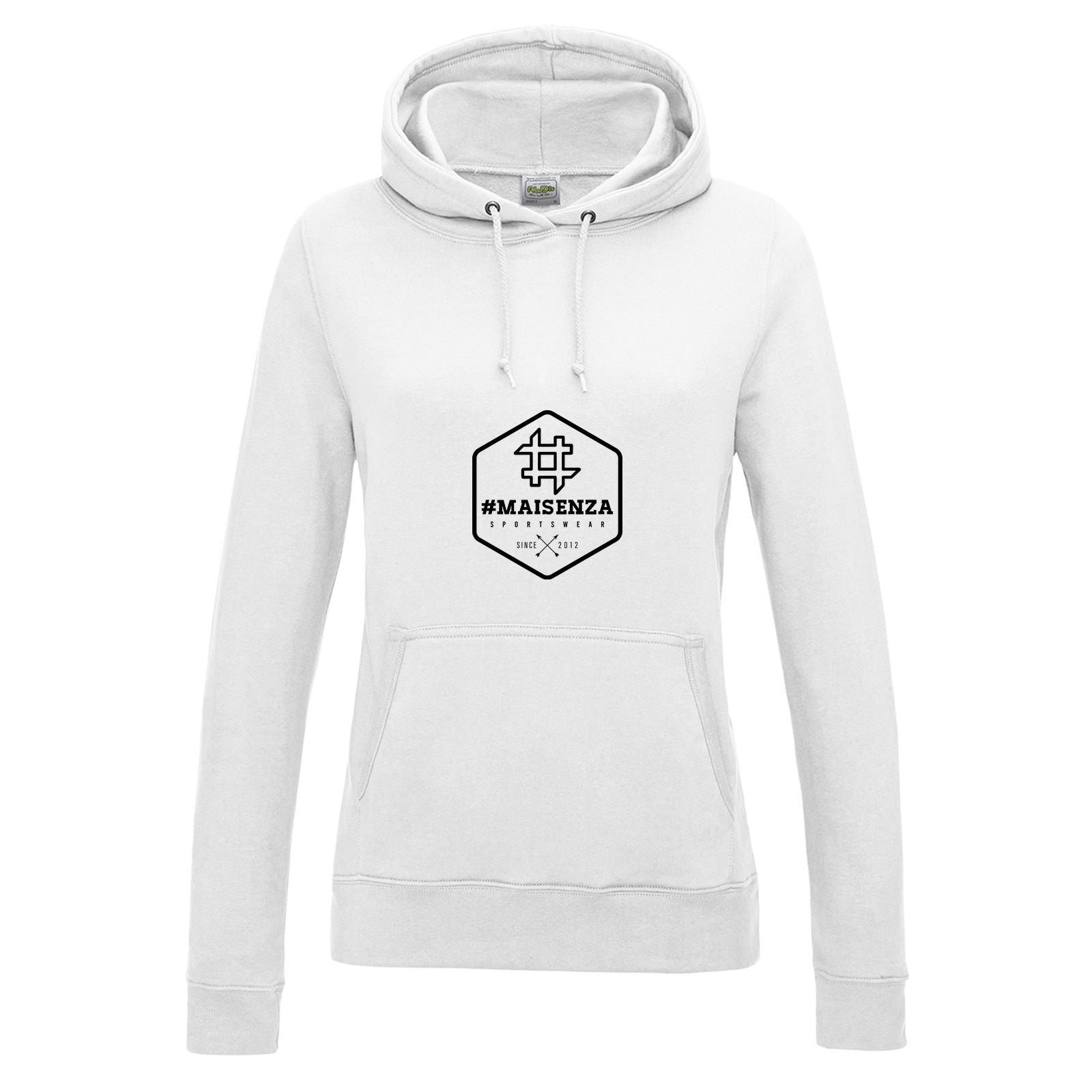 Box logo hoodie donna - Bianco artico
