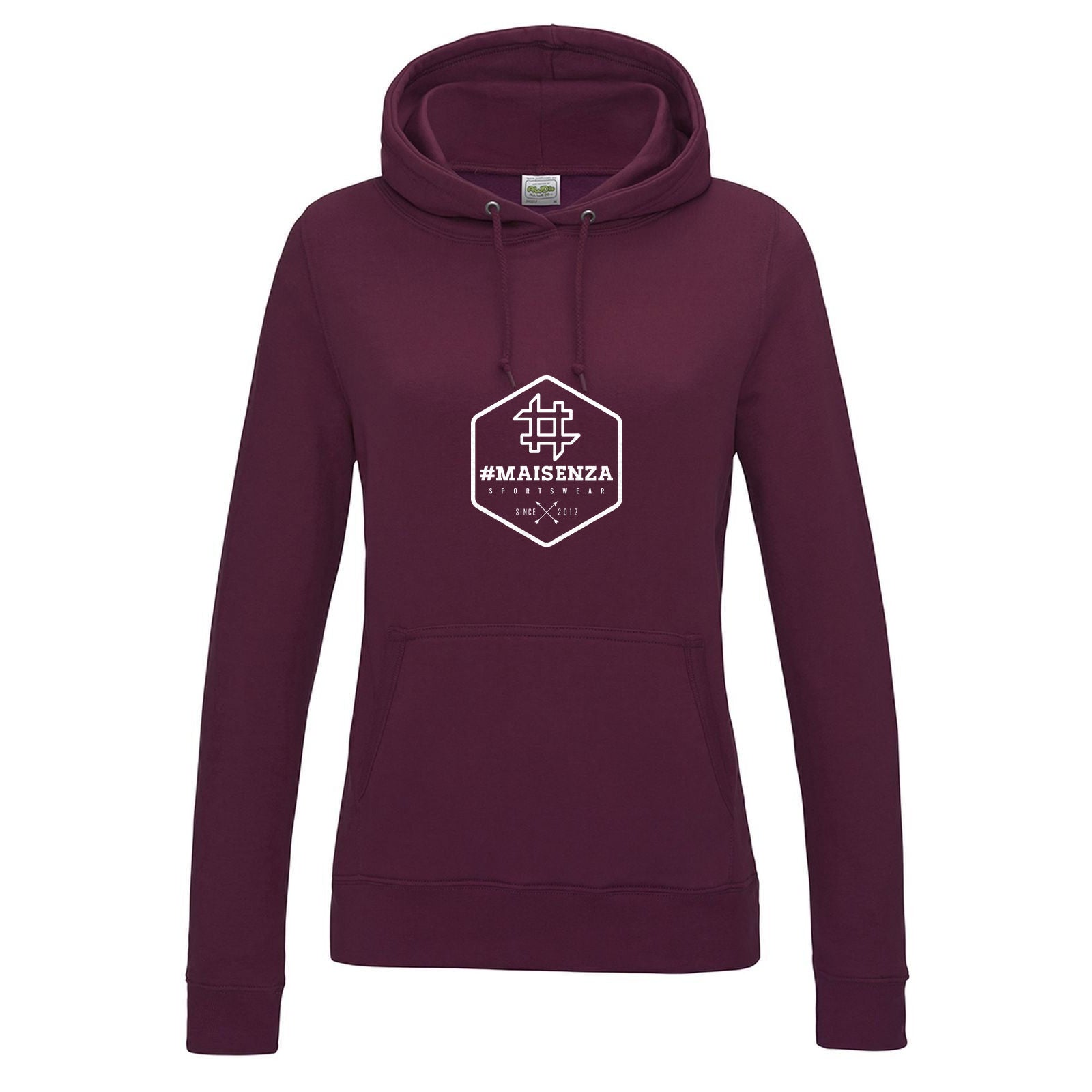 Box logo hoodie donna - Bordeaux