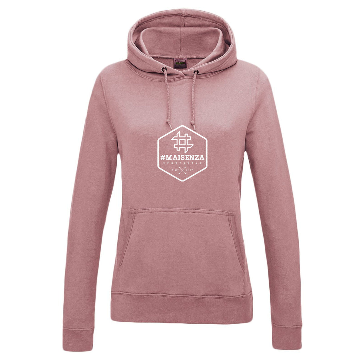 Box logo hoodie donna - Rosa antico