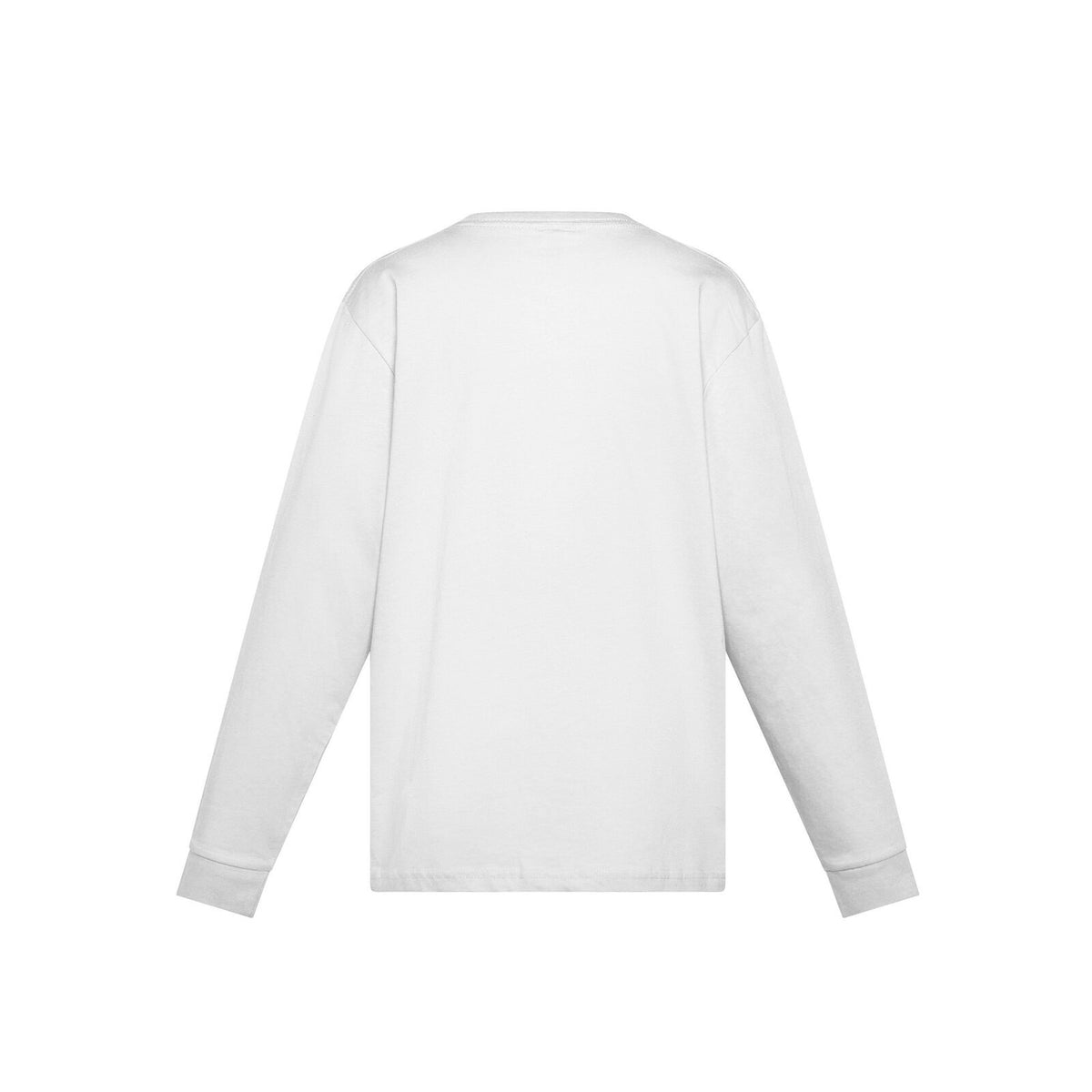 Box logo long tee kids Bianco - retro