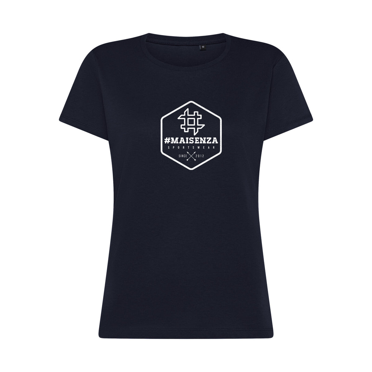 Box logo tee donna - Blu navy, fronte