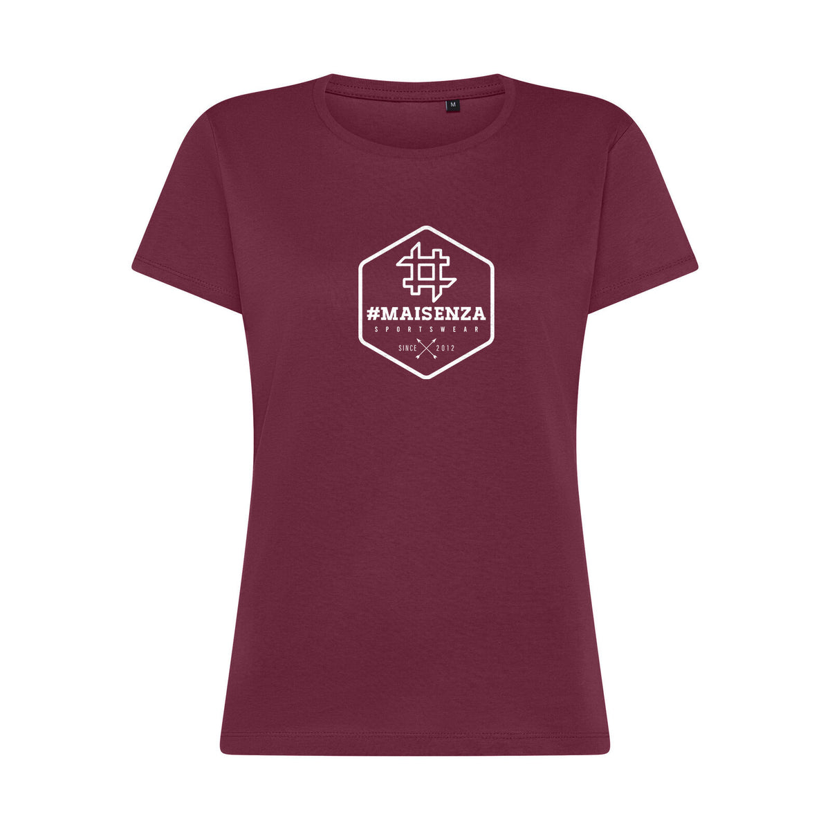 Box logo tee donna - Bordeaux, fronte