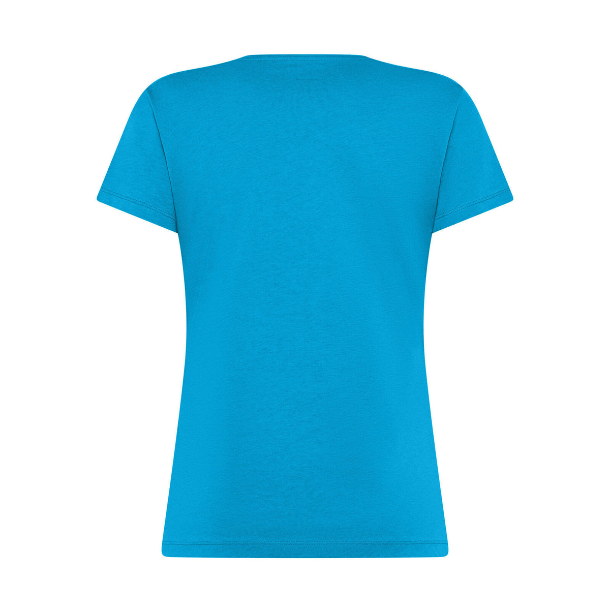Box logo tee donna - Turchese, retro