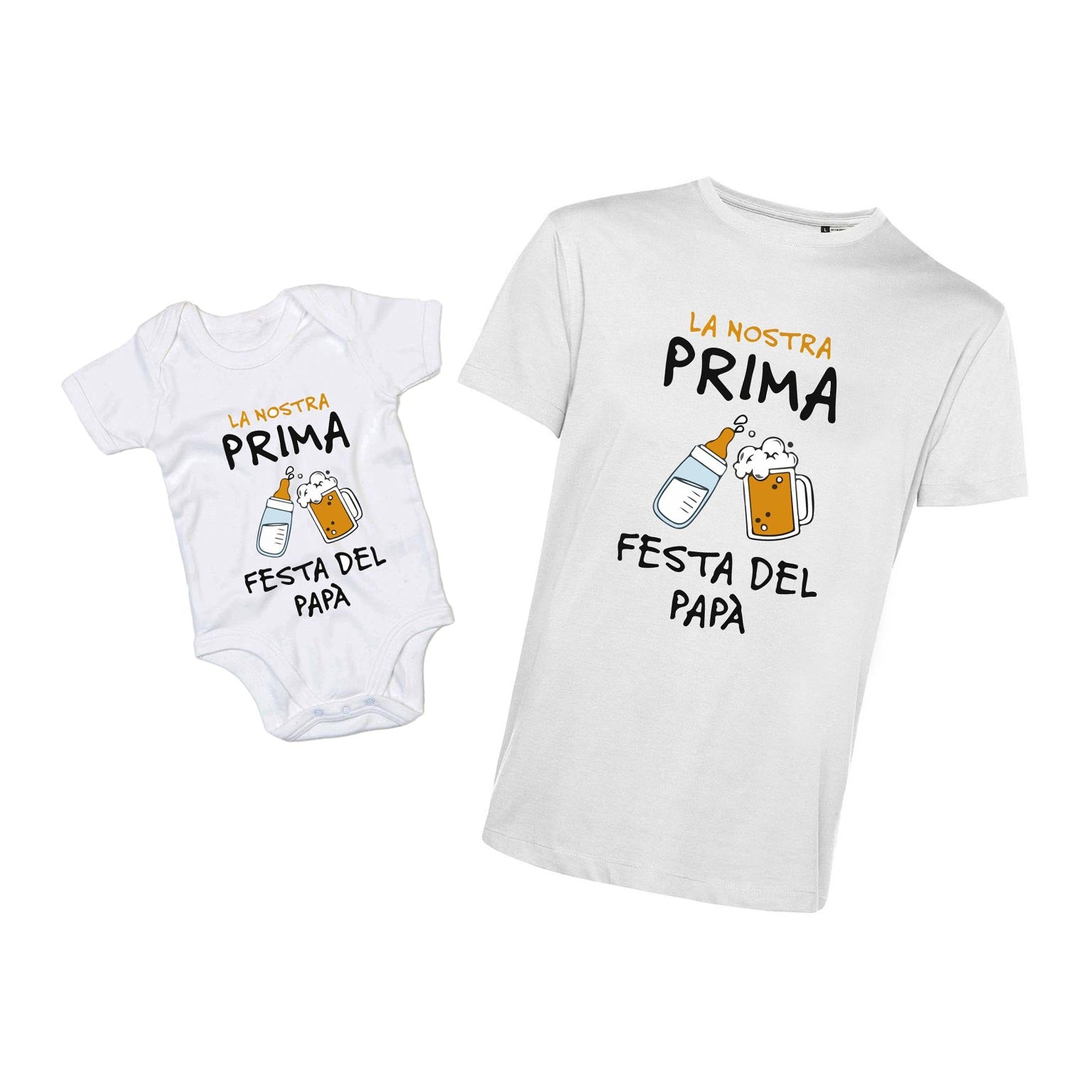 La nostra prima festa del Papà - Body + T-Shirt