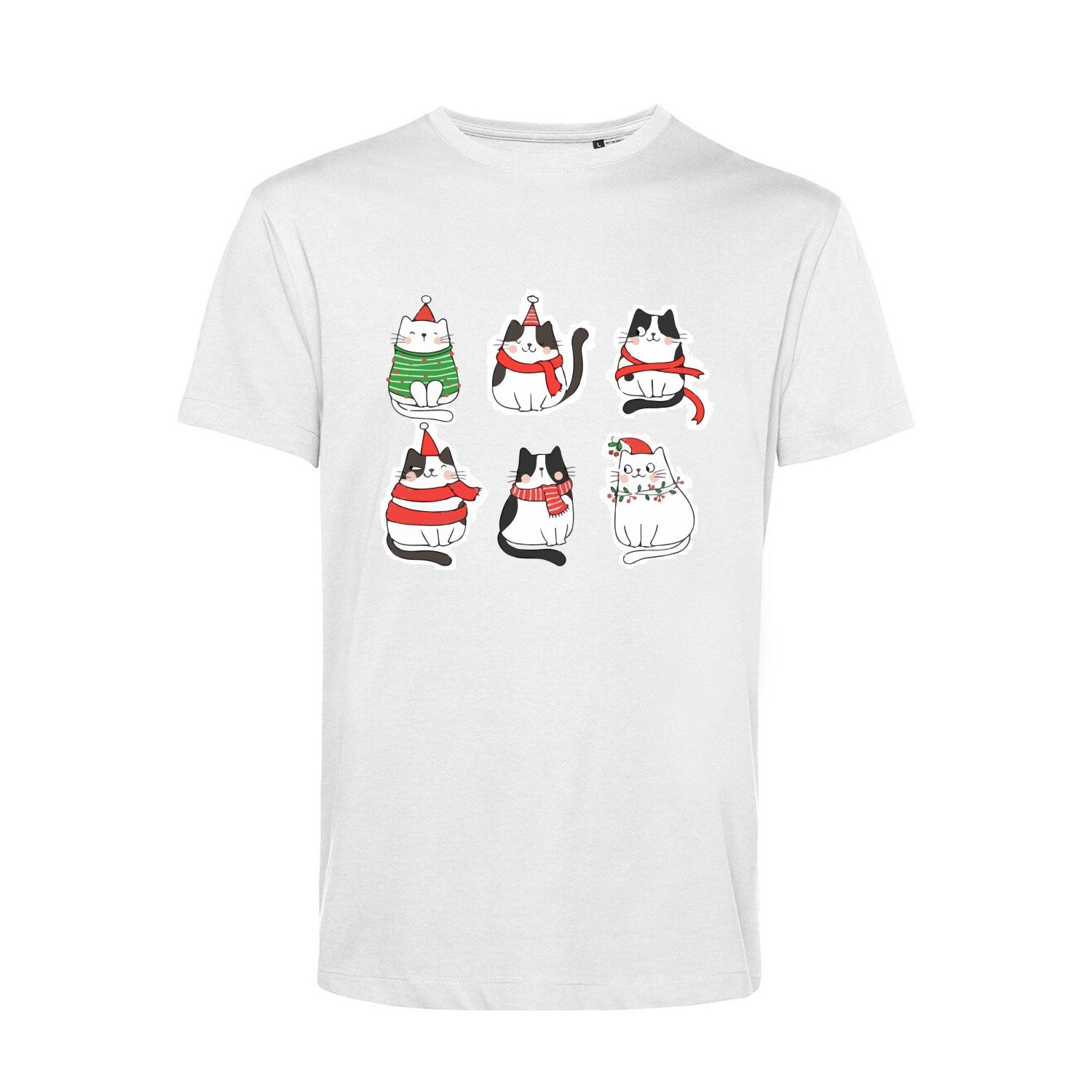 T-Shirt Stampata Natalizia - Christmas Cats