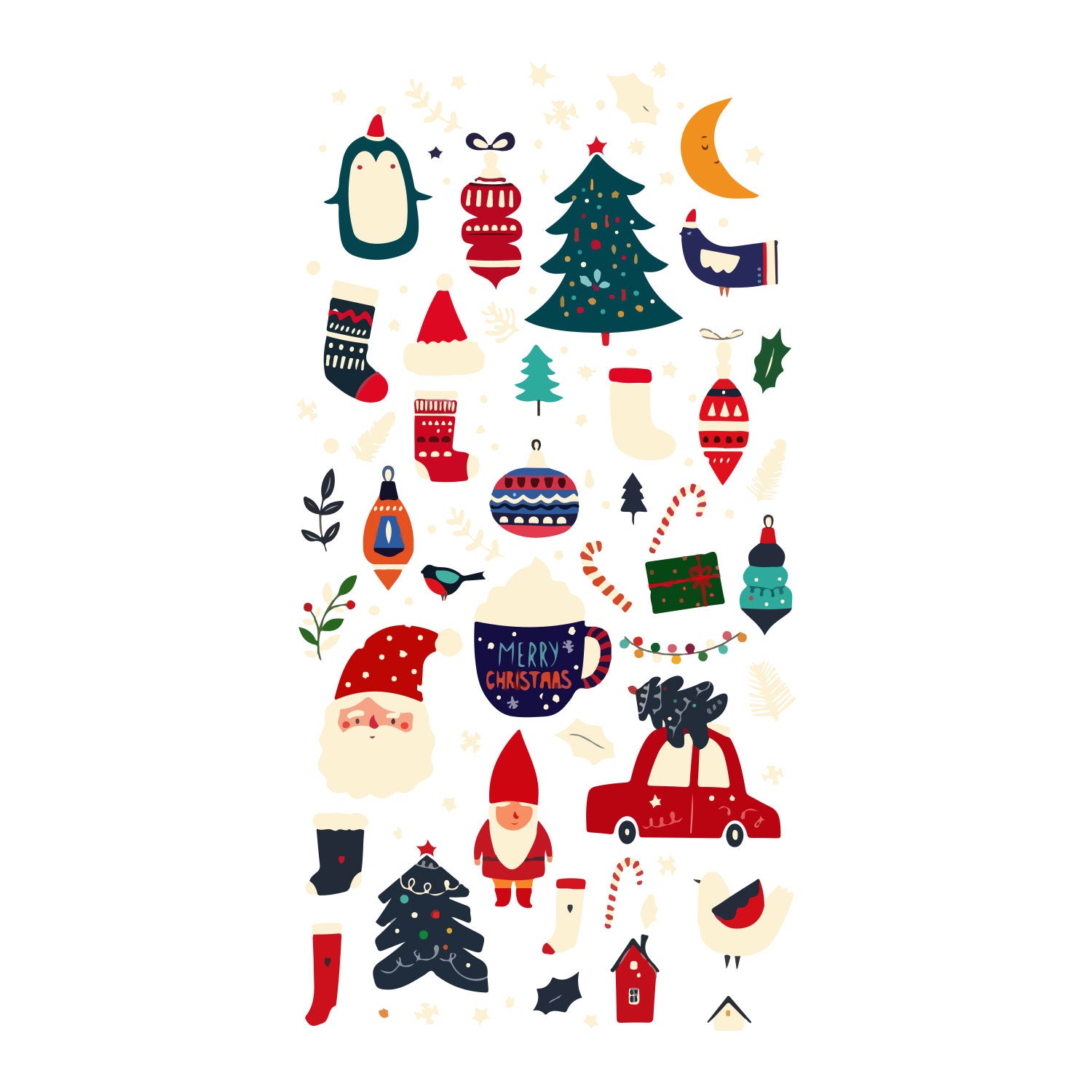 T-Shirt Stampata Natalizia - Christmas