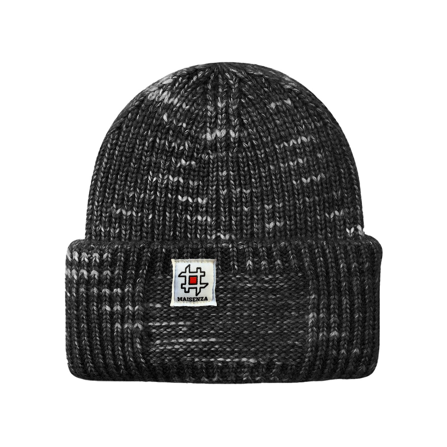 Cappello di lana Chunky Beanie Maisenza # - Nero