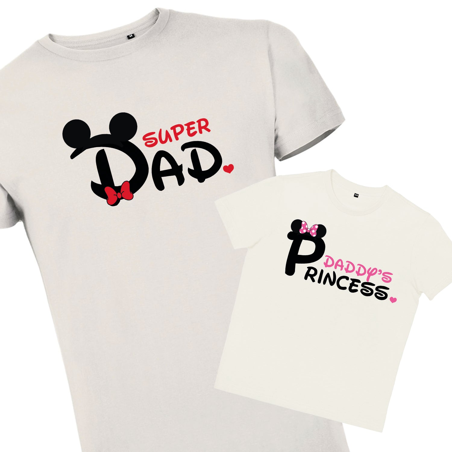 T-shirt papà figlia - Super Dad / Daddy's Princess
