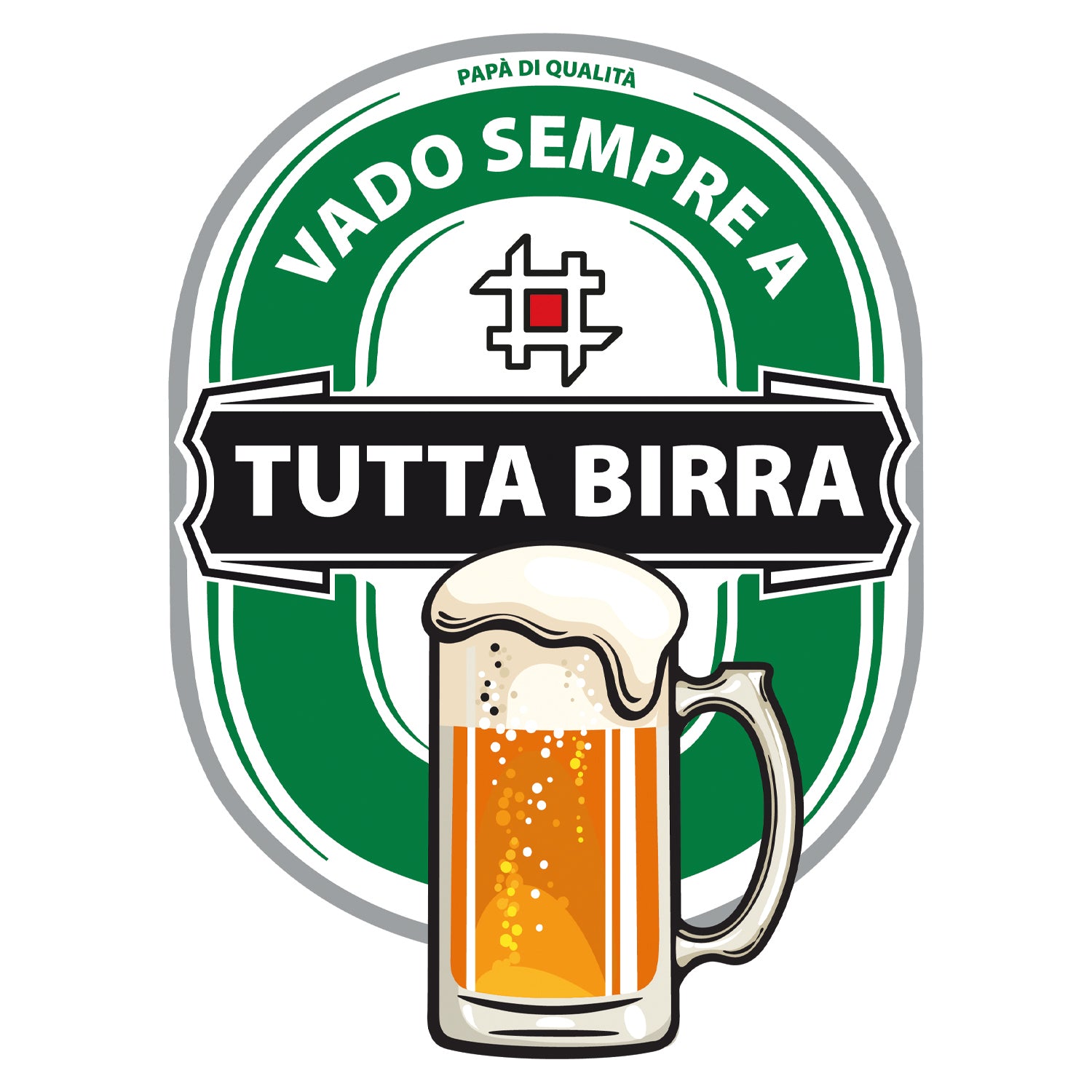 T-shirt papà figlio - A tutta birra / latte