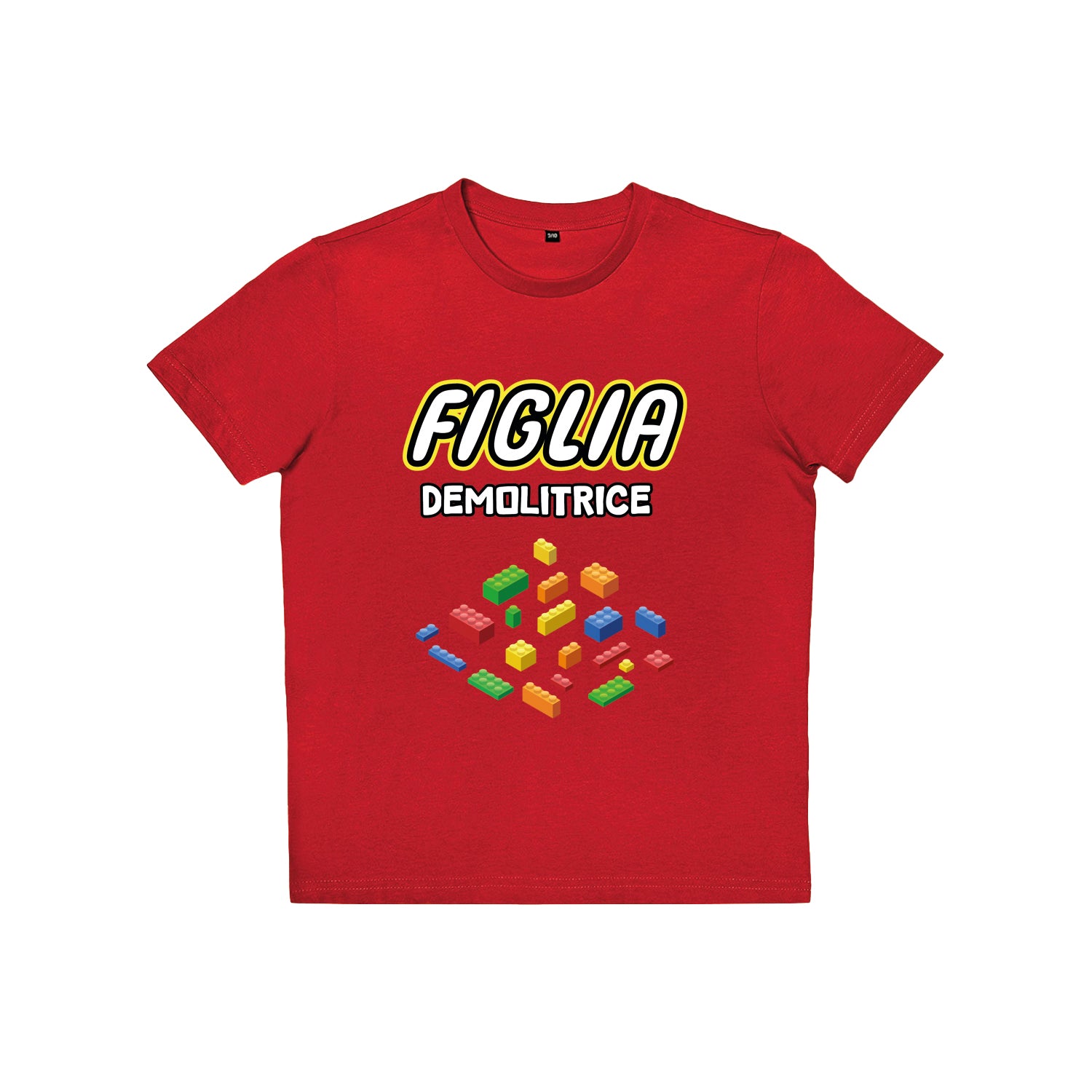 T-shirt papà figlia - costruttore / demolitrice