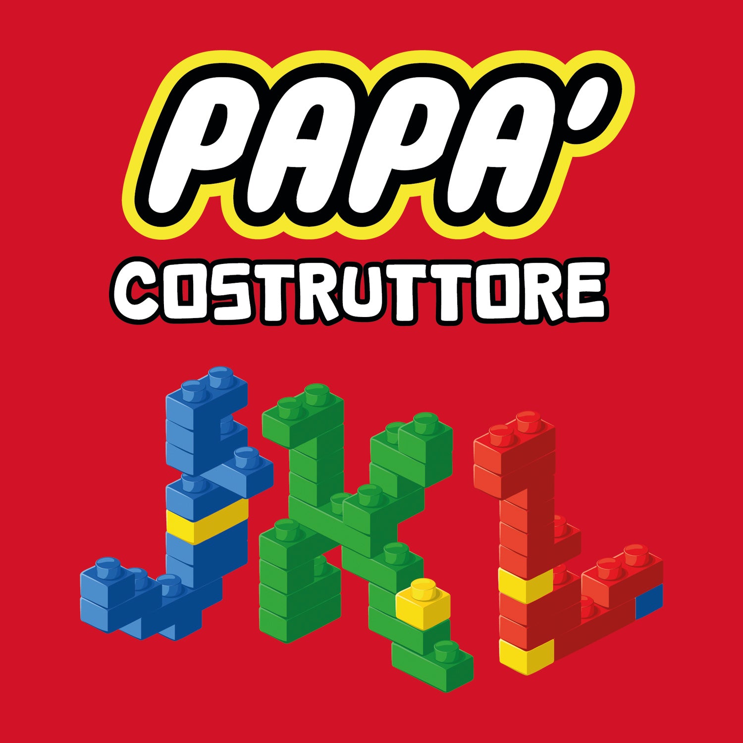 T-shirt papà figlio - costruttore / demolitore