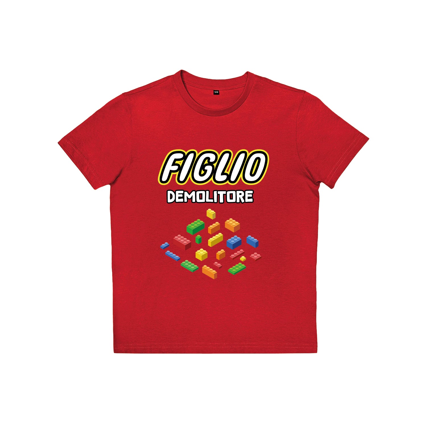 T-shirt papà figlio - costruttore / demolitore
