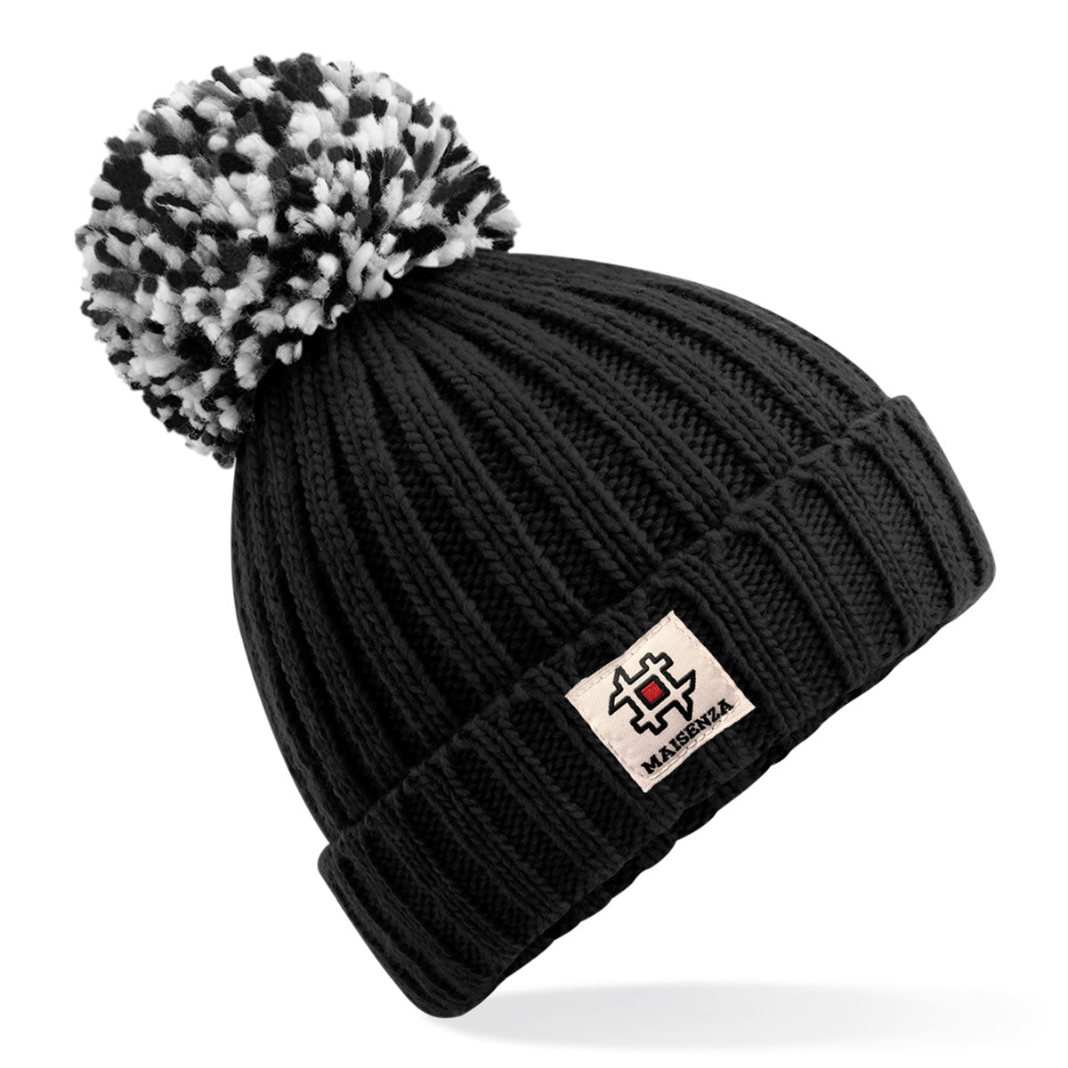 Cappello di lana POM POM Hygge - Nero