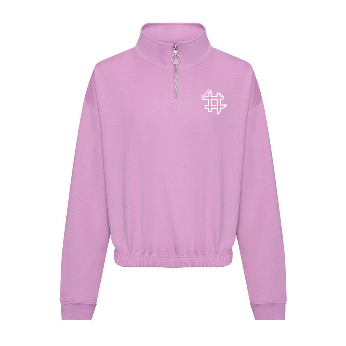 Felpa crop con Zip - Lavanda