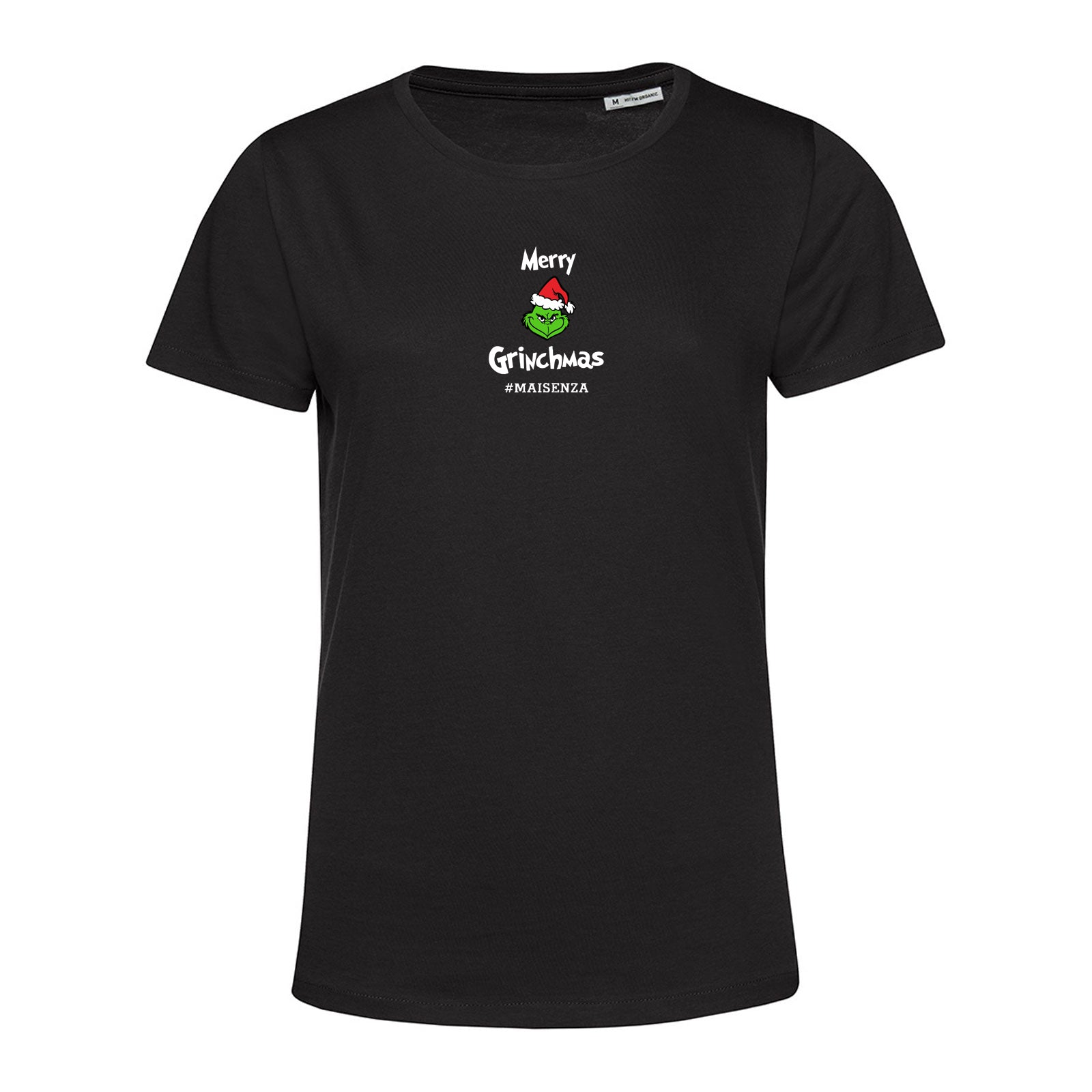 T-shirt organica Donna Grinch - Nero