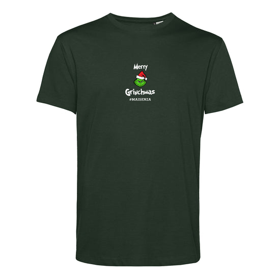 T-shirt organica Uomo Grinch - Verde bottiglia