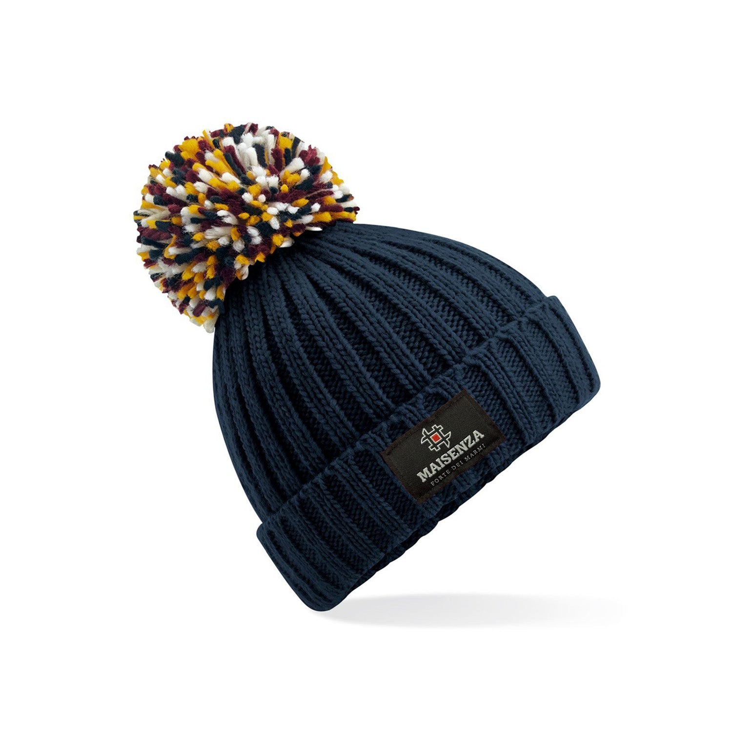 Cappello di lana con pom pom Hygge Beanie Maisenza # - Navy
