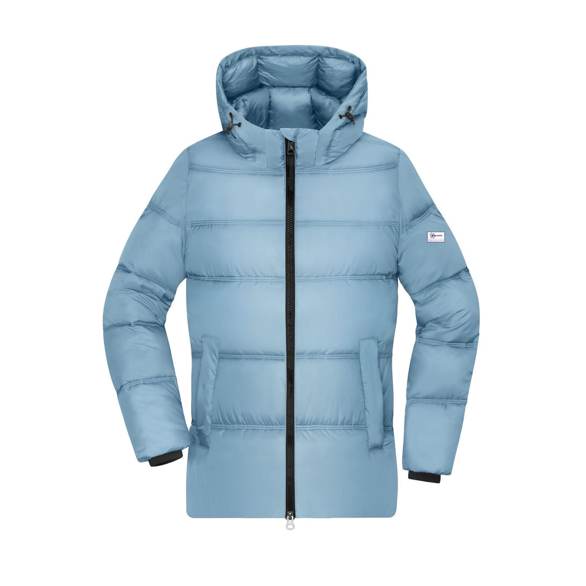 Lady's winter jacket - Blu latte, fronte