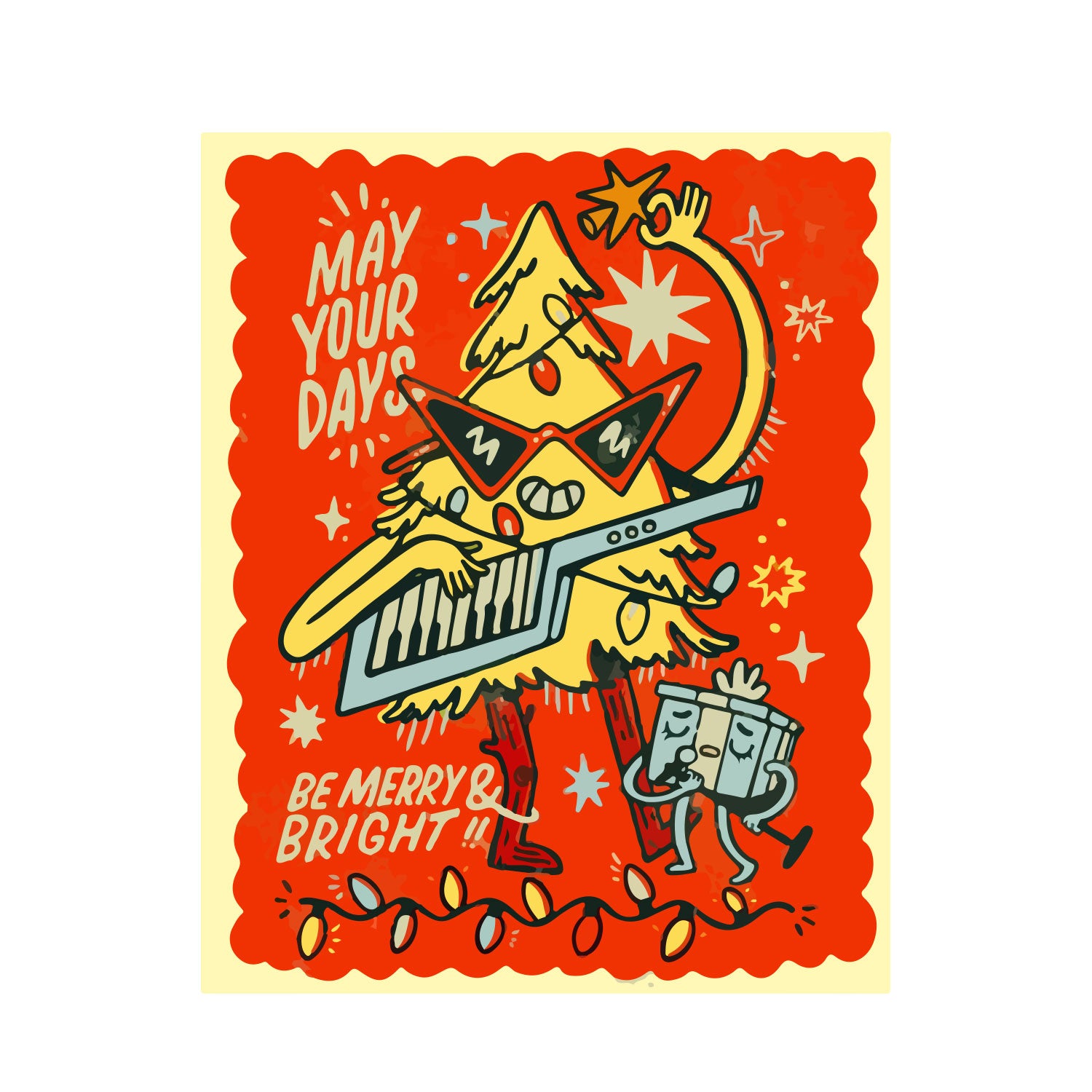 T-Shirt Stampata Natalizia - Christmas Stamp