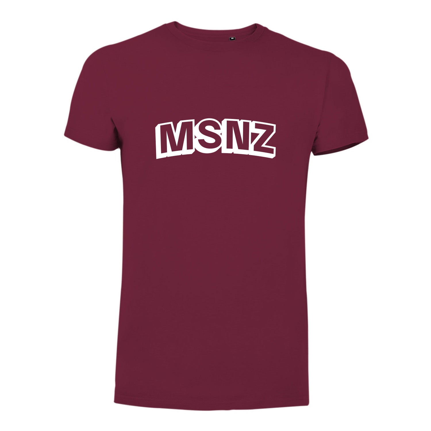 T-shirt organica Uomo - MSNZ Burgundy