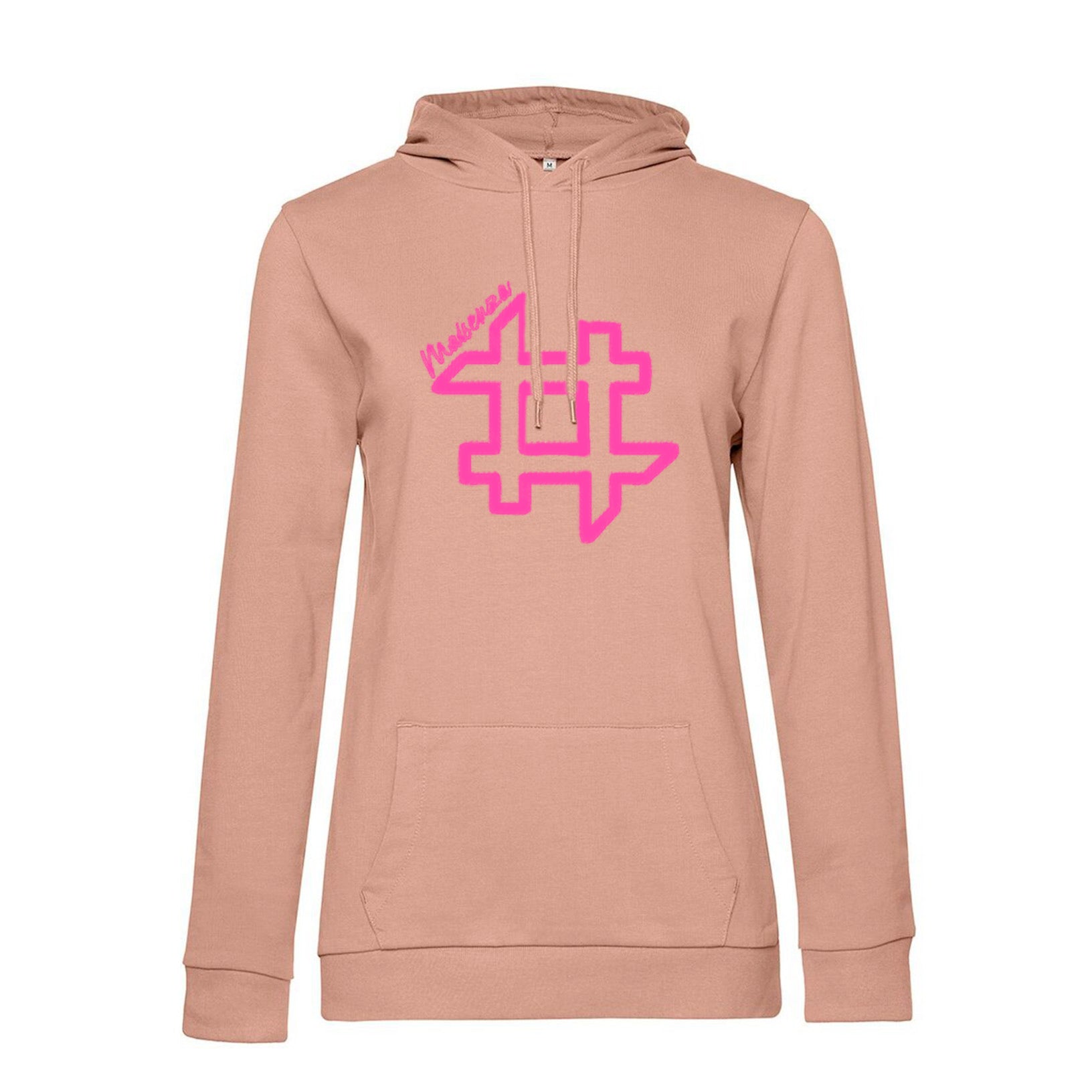 Felpa con cappuccio Organic Hoodie Donna - Rose & Pink