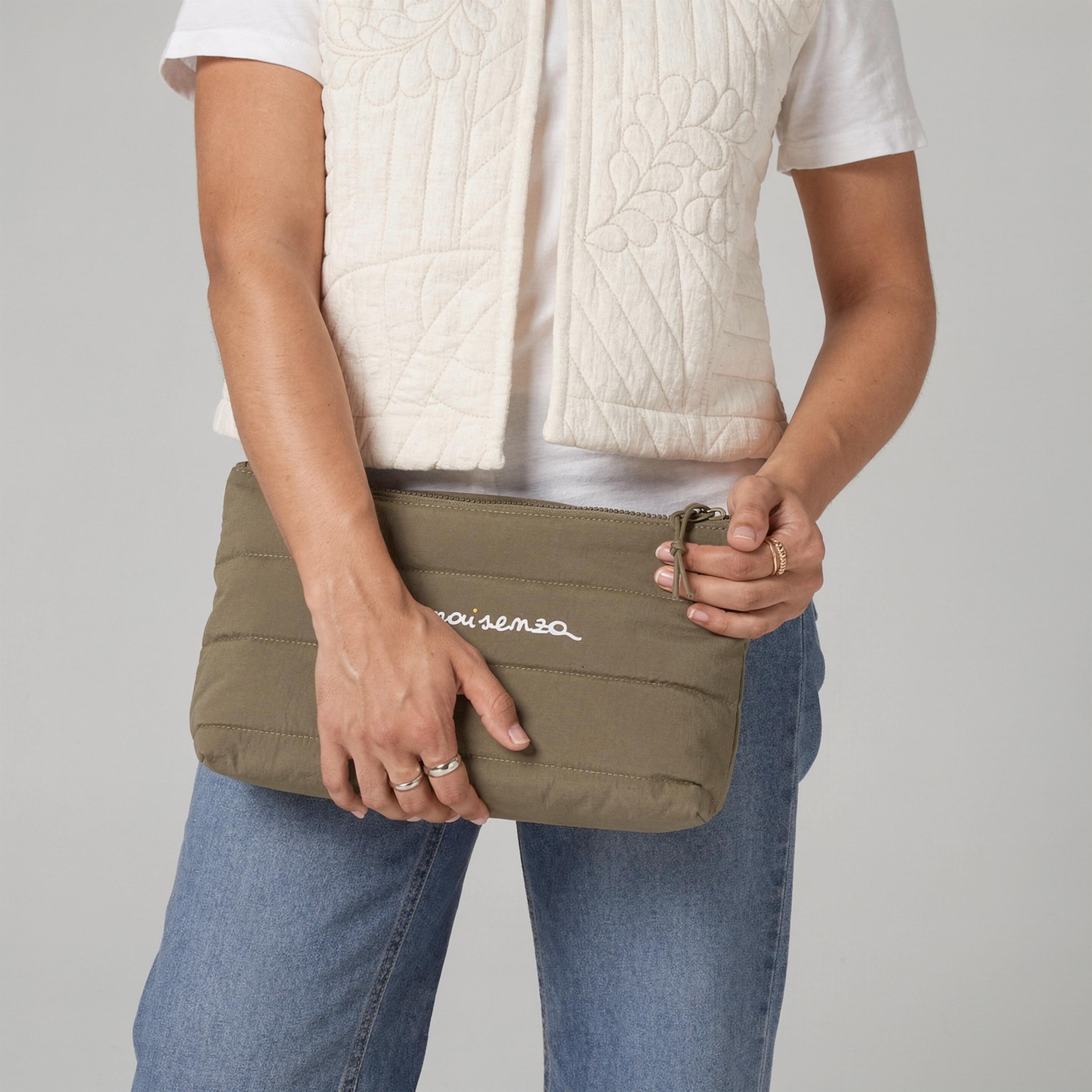 Pochette beauty case trapuntata Maisenza #