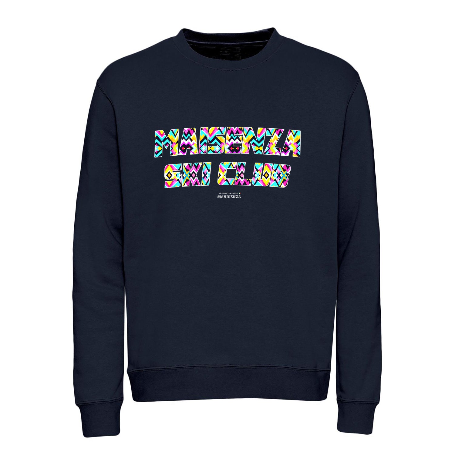 Felpa girocollo Maisenza # Ski Club Crewneck - Navy